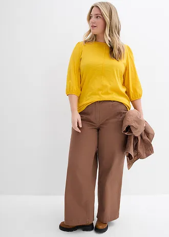 Tričko z čisté bavlny, barva: šafránově žlutá