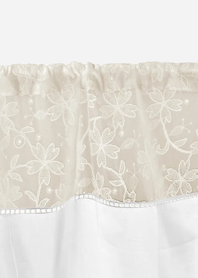 Brise-bise en coton avec broderies • beige/blanc • product-page.page-title-suffix