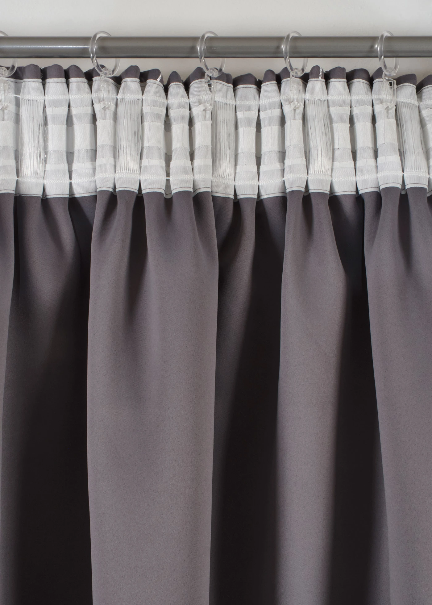 Rideau panneau obscurcissant à imprimé brillant, aussi en extra long (1 pce) • gris/argenté • Boutique bonprix