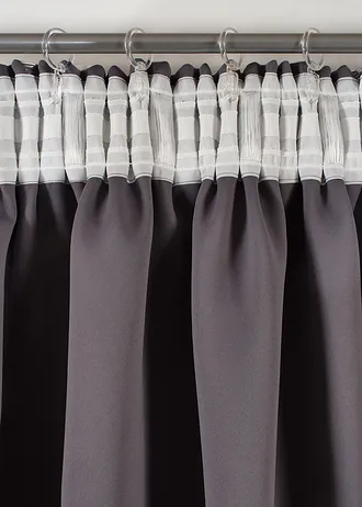 Rideau panneau obscurcissant, aussi en extra long (1 pce) • gris/argenté • Boutique bonprix