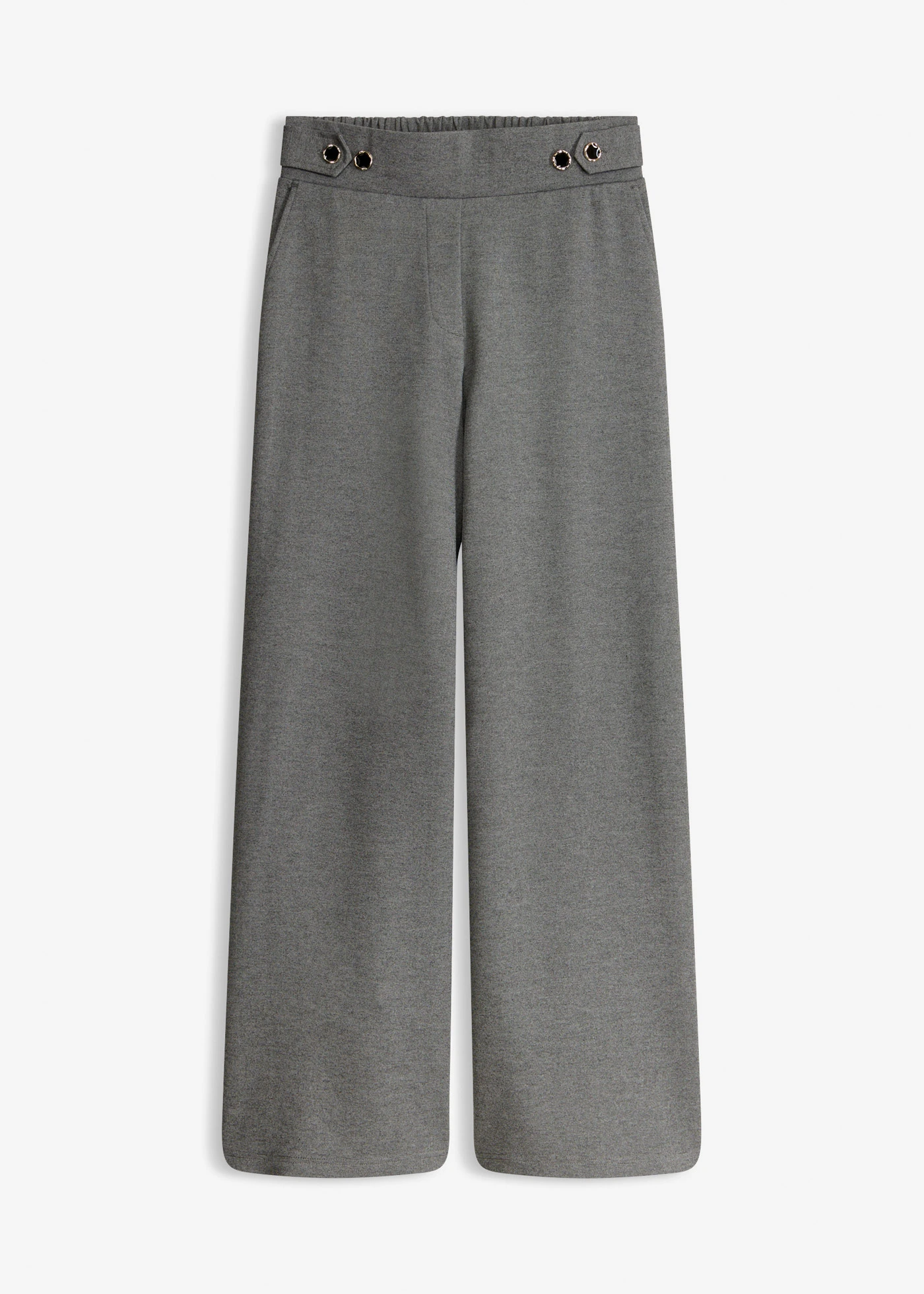 Pantaloni din jerse din material Punto di Roma • gri melanj melanj • magazin bonprix