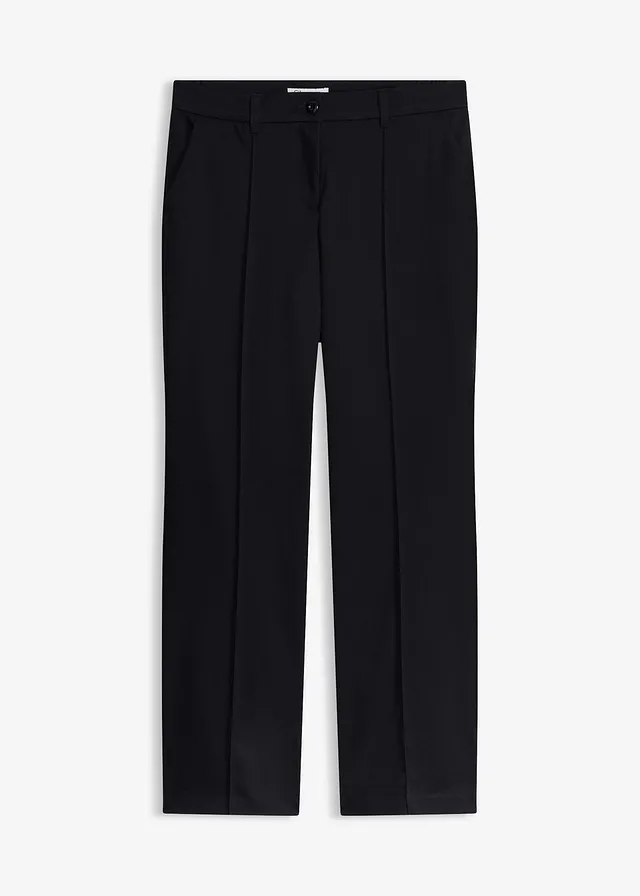 Pantalon de tailleur, jambe évasée • noir • Boutique bonprix