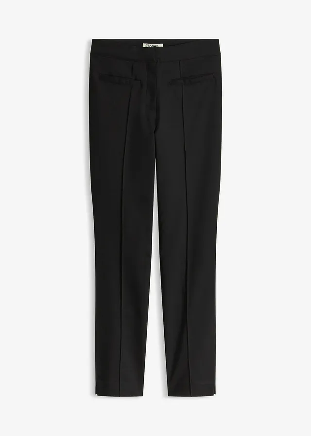 Pantalon taille extensible en bengaline • noir • Boutique bonprix