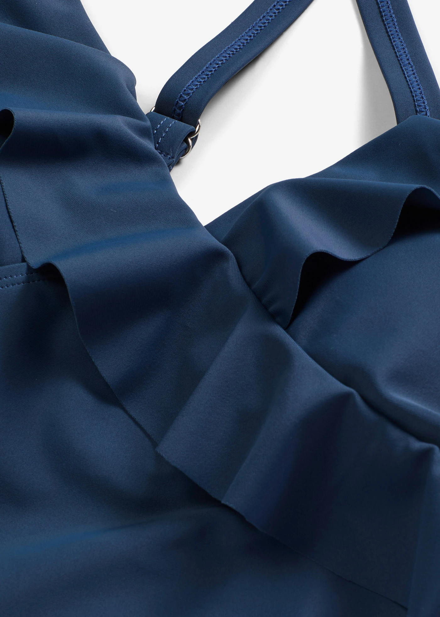 Tankini (2-részes szett) fodrokkal • mélykék • bonprix áruház