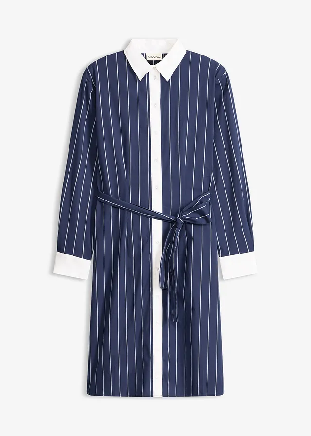 Blousejurk • donkerblauw/wit gestreept • bonprix online shop