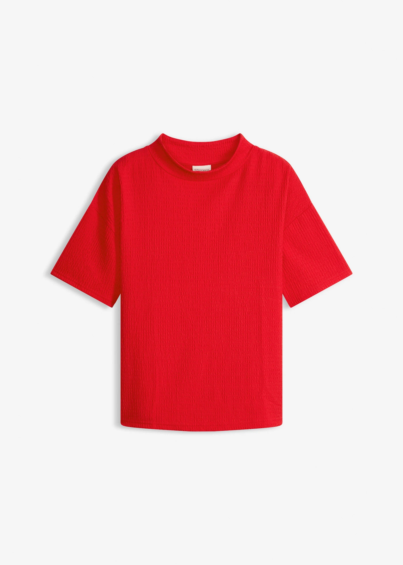 Bluză din material crep texturat • roșu-căpșună • magazin bonprix