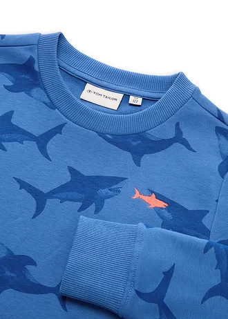 Sweater van Tom Tailor • blauw met print • bonprix online shop