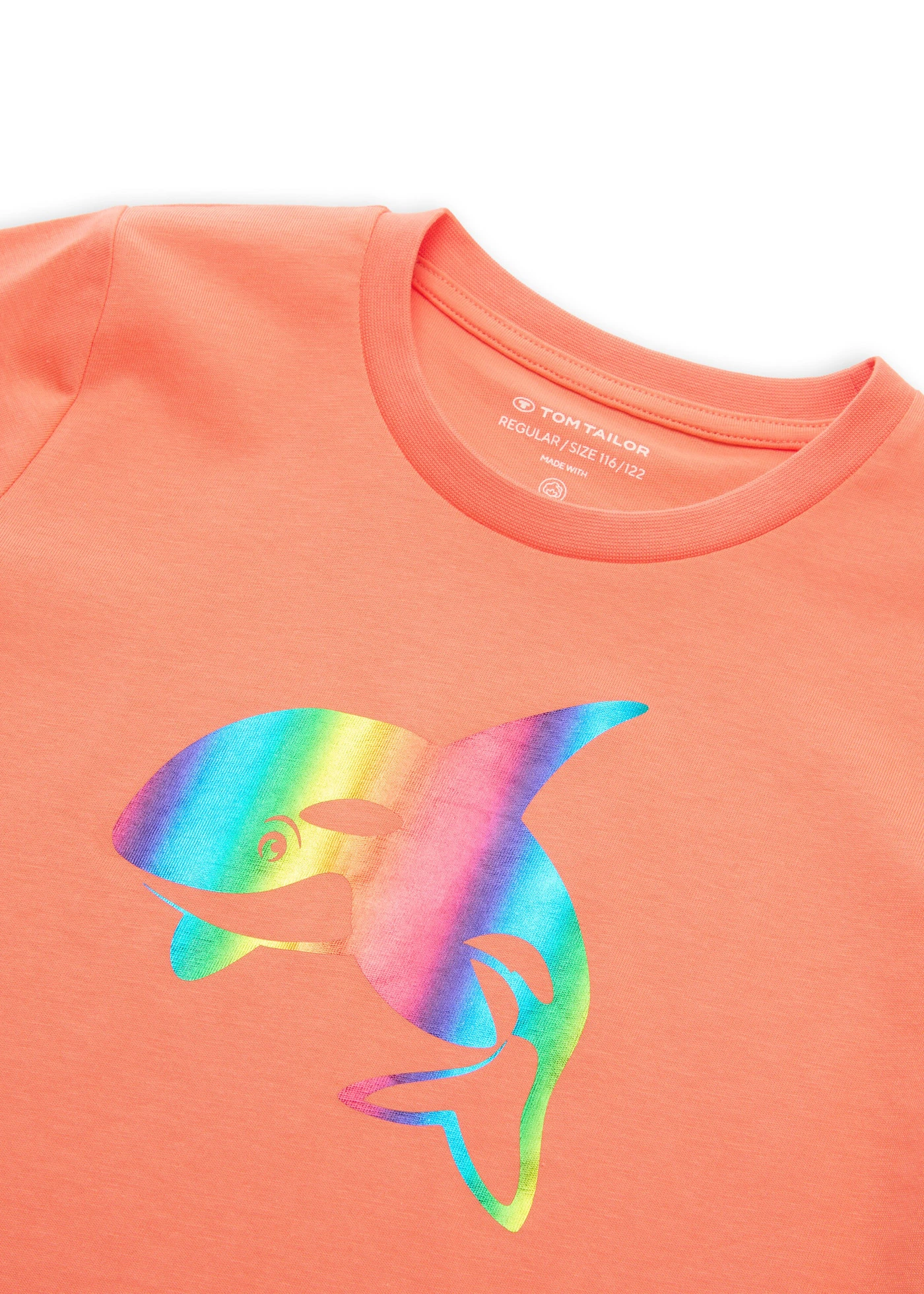 Tom Tailor T-shirt met katoen (set van 2) • blauw+oranje met print • bonprix online shop