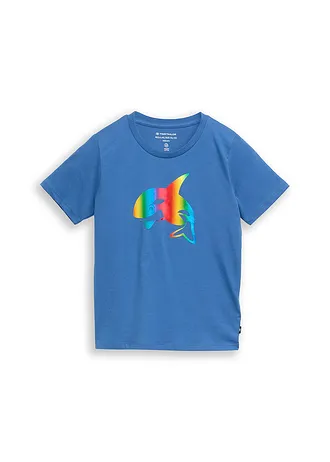 Tom Tailor T-shirt met katoen (set van 2) • blauw+oranje met print • bonprix online shop