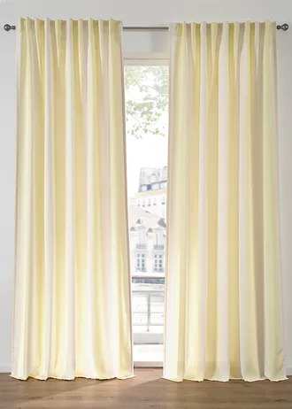 Gestreept gordijn met gerecycled polyester (1 stuk)