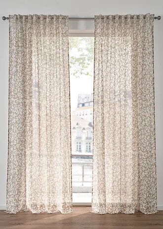 Lot de 2 voilages en batiste