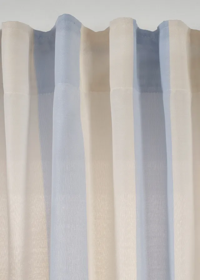 Rideau rayé (1 pce), aussi en XXL • bleu/crème • product-page.page-title-suffix