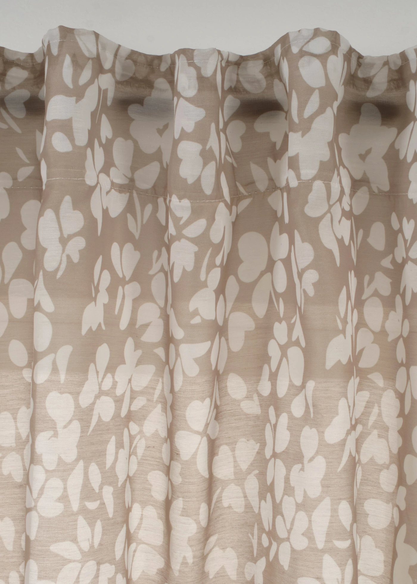 Zasłony z batystu (pakiet 2 szt.) • beżowy + biały • sklep bonprix