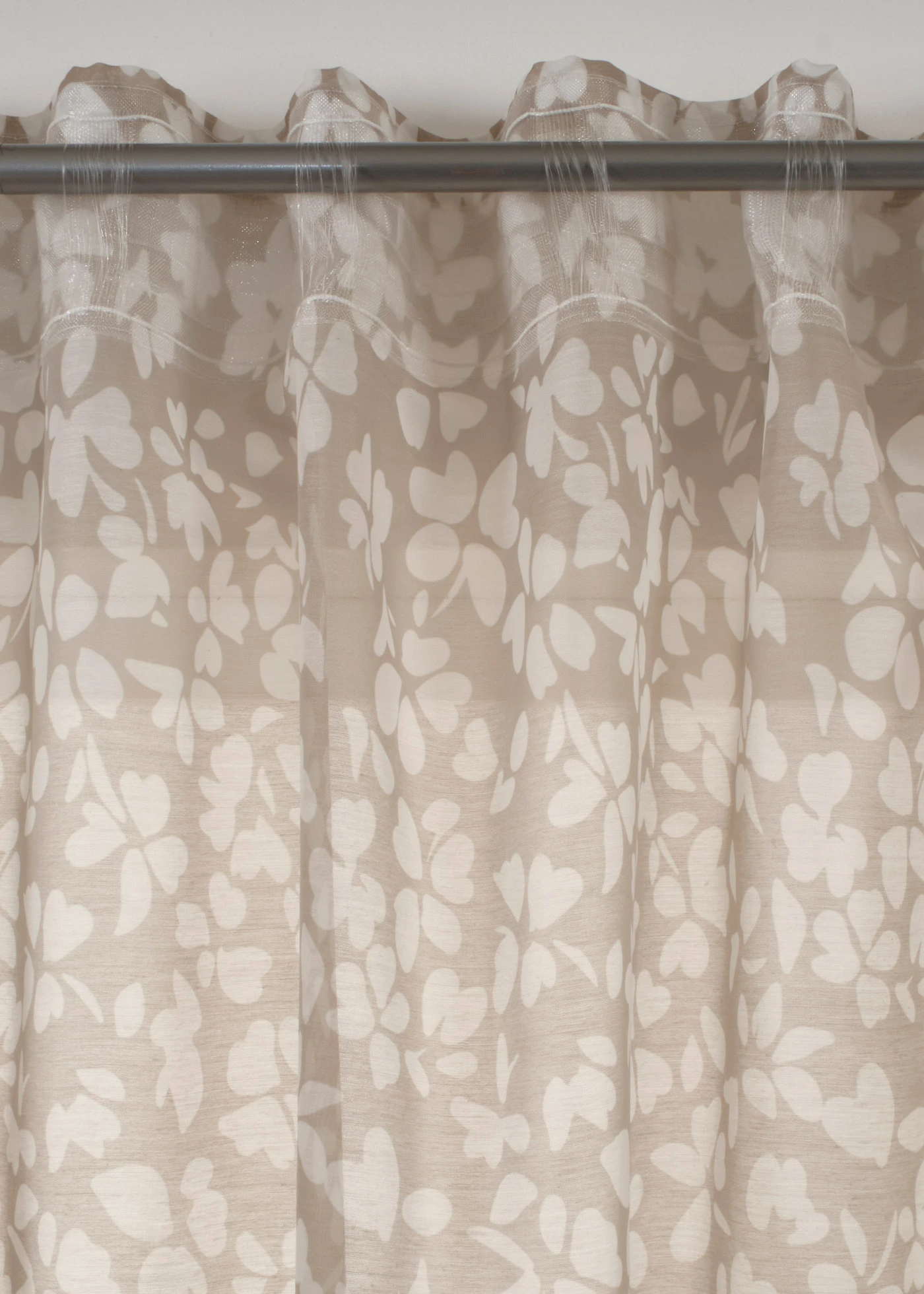 Lot de 2 voilages en batiste • beige-blanc • Boutique bonprix