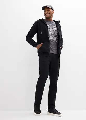 T-shirt manches longues 100% coton • gris ardoise imprimé • Boutique bonprix