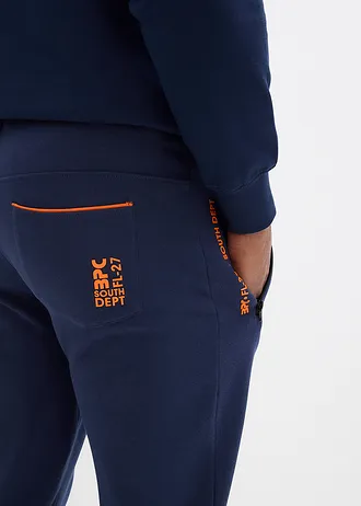 Joggingové nohavice s praktickými vreckami na zips • tmavomodrá • obchod bonprix