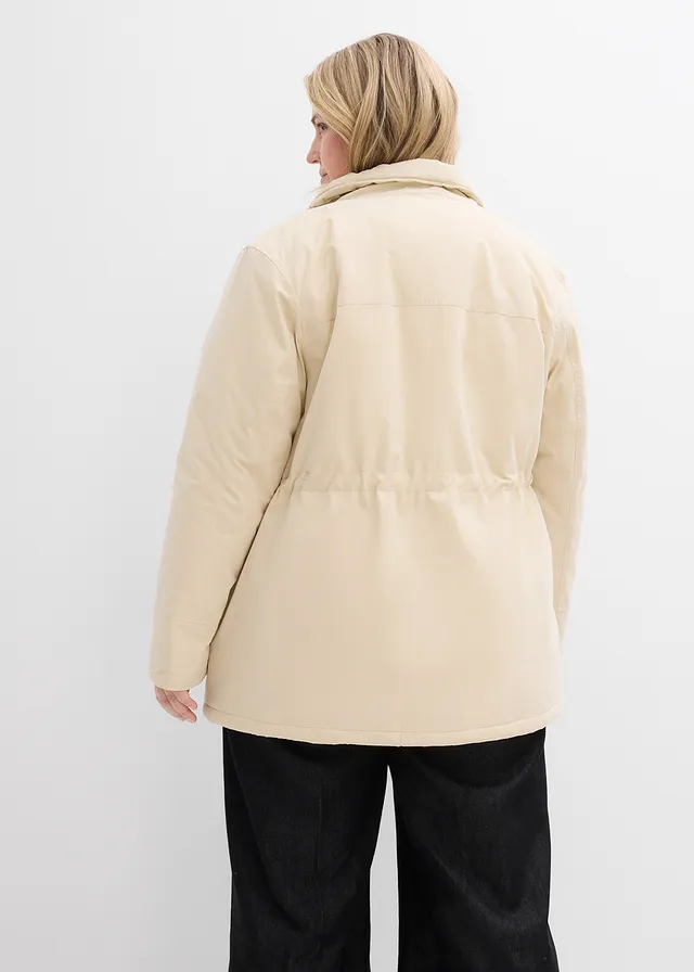Lichte gewatteerde parka, Kleur: lichtsand