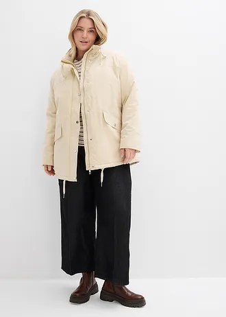 Lichte gewatteerde parka, Kleur: lichtsand