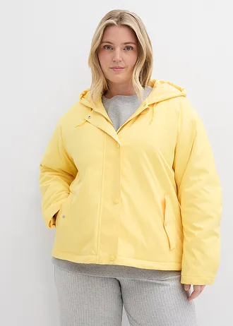 Waterafstotende, licht gewatteerde outdoor jas, Kleur: geel