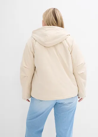 Waterafstotende, licht gewatteerde outdoor jas, Kleur: lichtsand