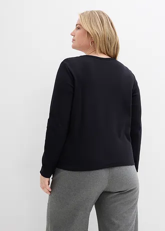 Heavy jersey vest van biologisch katoen, Kleur: zwart