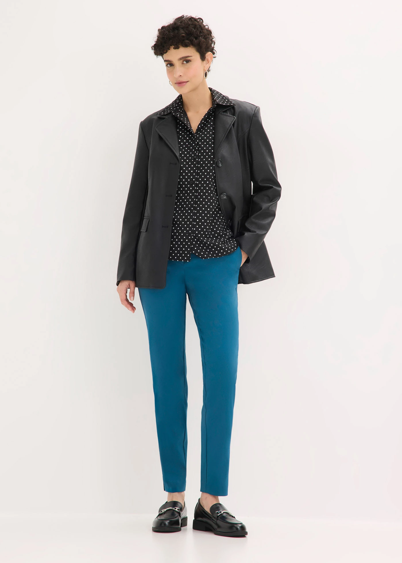 Pantaloni de business stretch • albastru-petrol • magazin bonprix