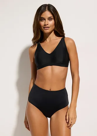 Bikini à décolleté en V (ens. 2 pces) • noir • Boutique bonprix