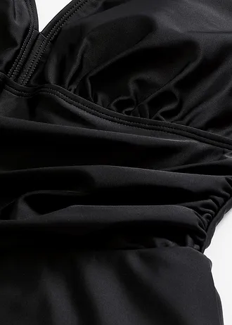 Koupací šaty s překříženými ramínky • černá • bonprix obchod