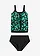 Oversized tankini (2-dlg. set), Kleur: zwart-groen gebloemd