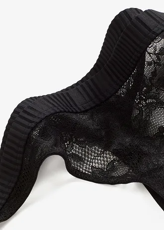 Mini tanga s měkkou krajkou • černá • bonprix obchod