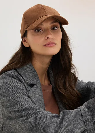 Bársonyosan puha Cap • konyak • bonprix áruház