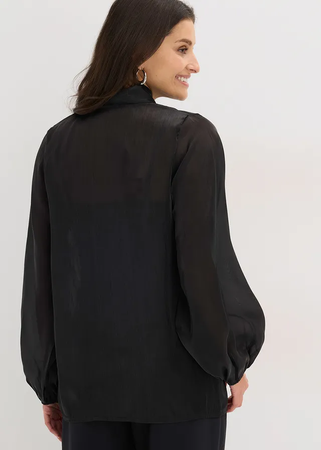 Blouse met strik • zwart • product-page.page-title-suffix