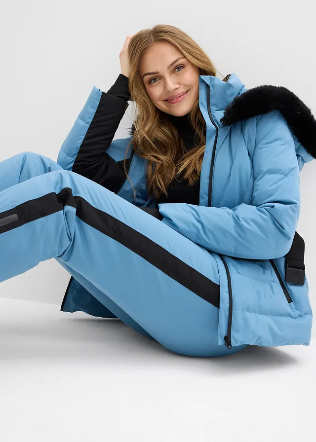 Pantalon de ski chaudement rembourré avec pare-neige • bleu gris • product-page.page-title-suffix