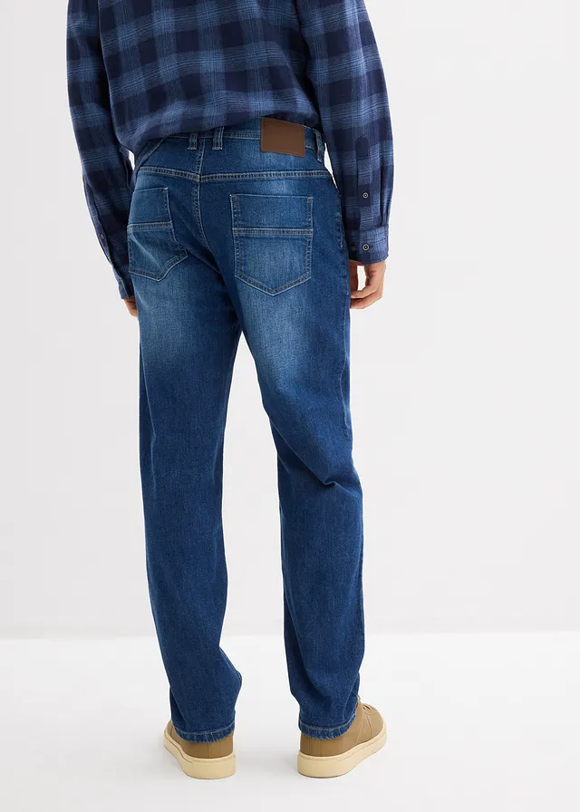 Regular fit stretch jeans, straight • blauw denim • product-page.page-title-suffix
