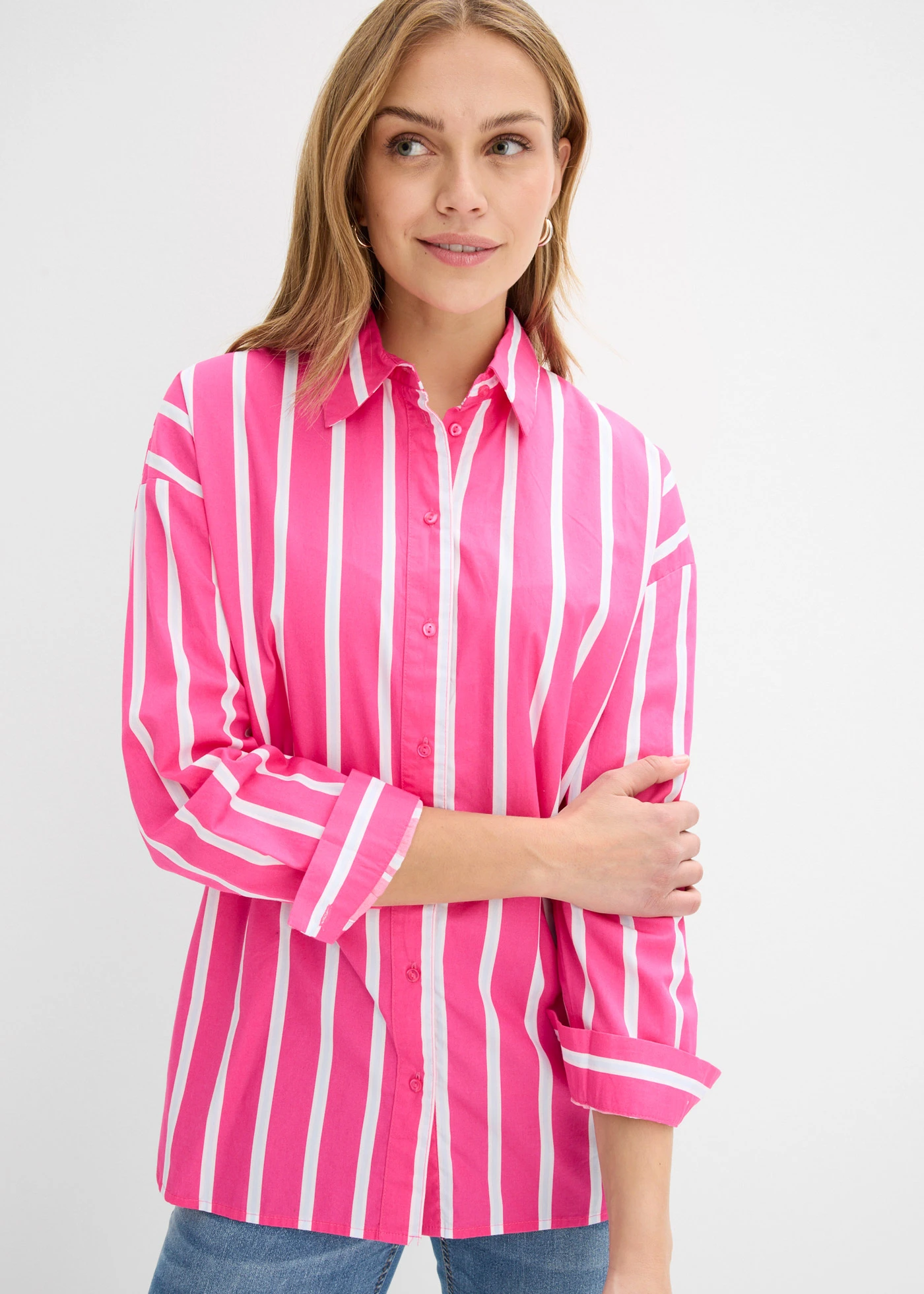 Ingblúz pamut puplin anyagból • pinklady hosszában csíkos • bonprix áruház