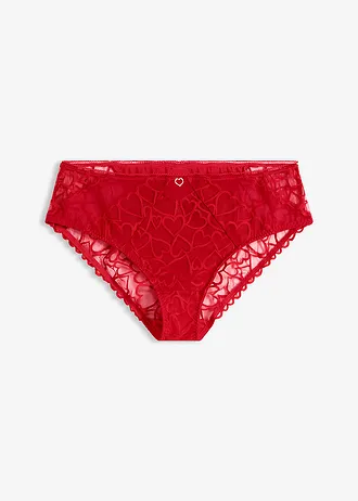 Chilot maxi cu dantelă delicată • roșu-salsa • magazin bonprix