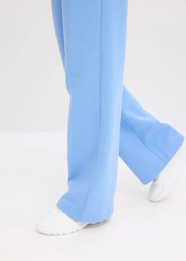 Jogging taille haute 100% coton • bleu moyen • product-page.page-title-suffix