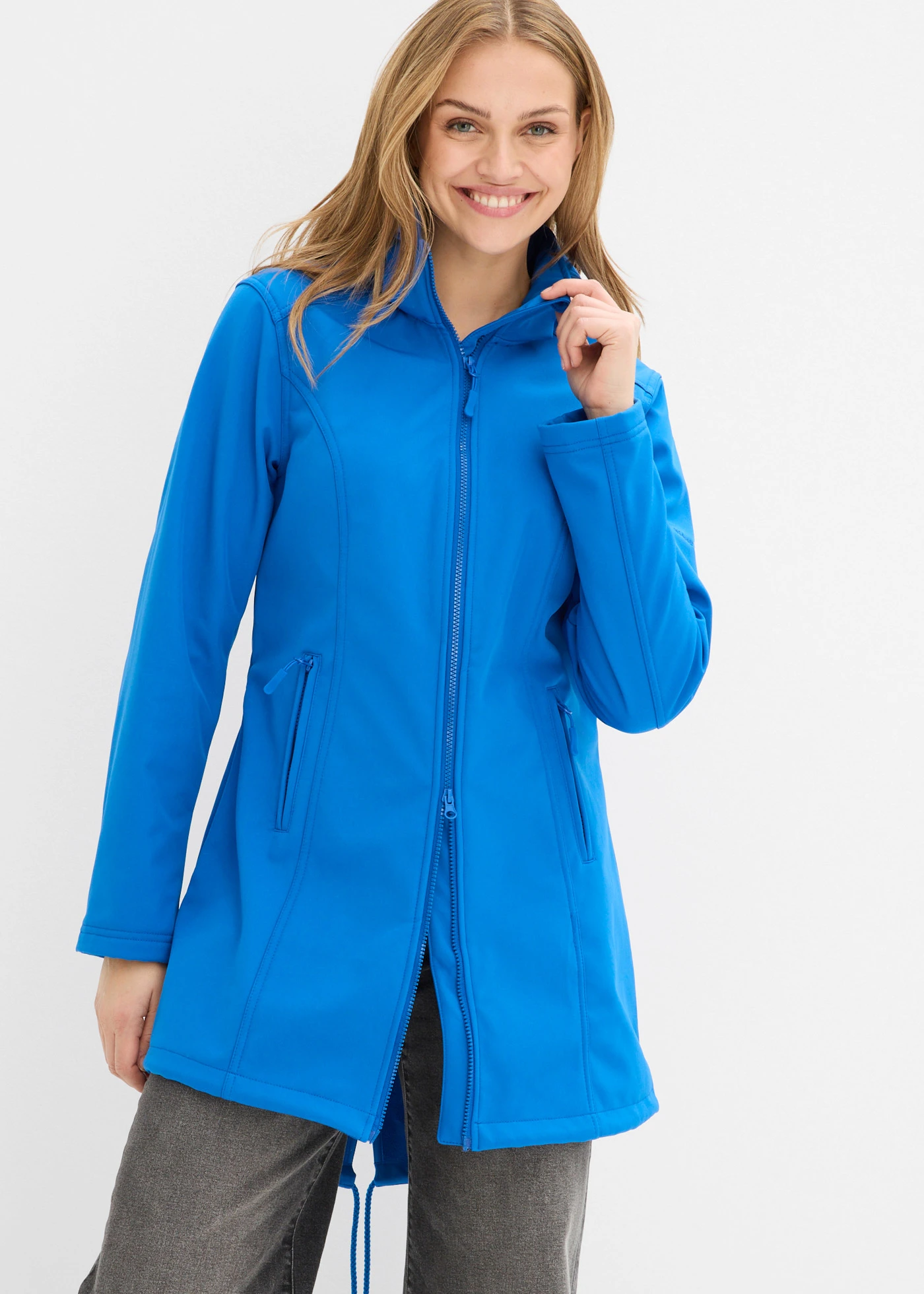 Canadiană impermeabilă din softshell • albastru arctic • magazin bonprix