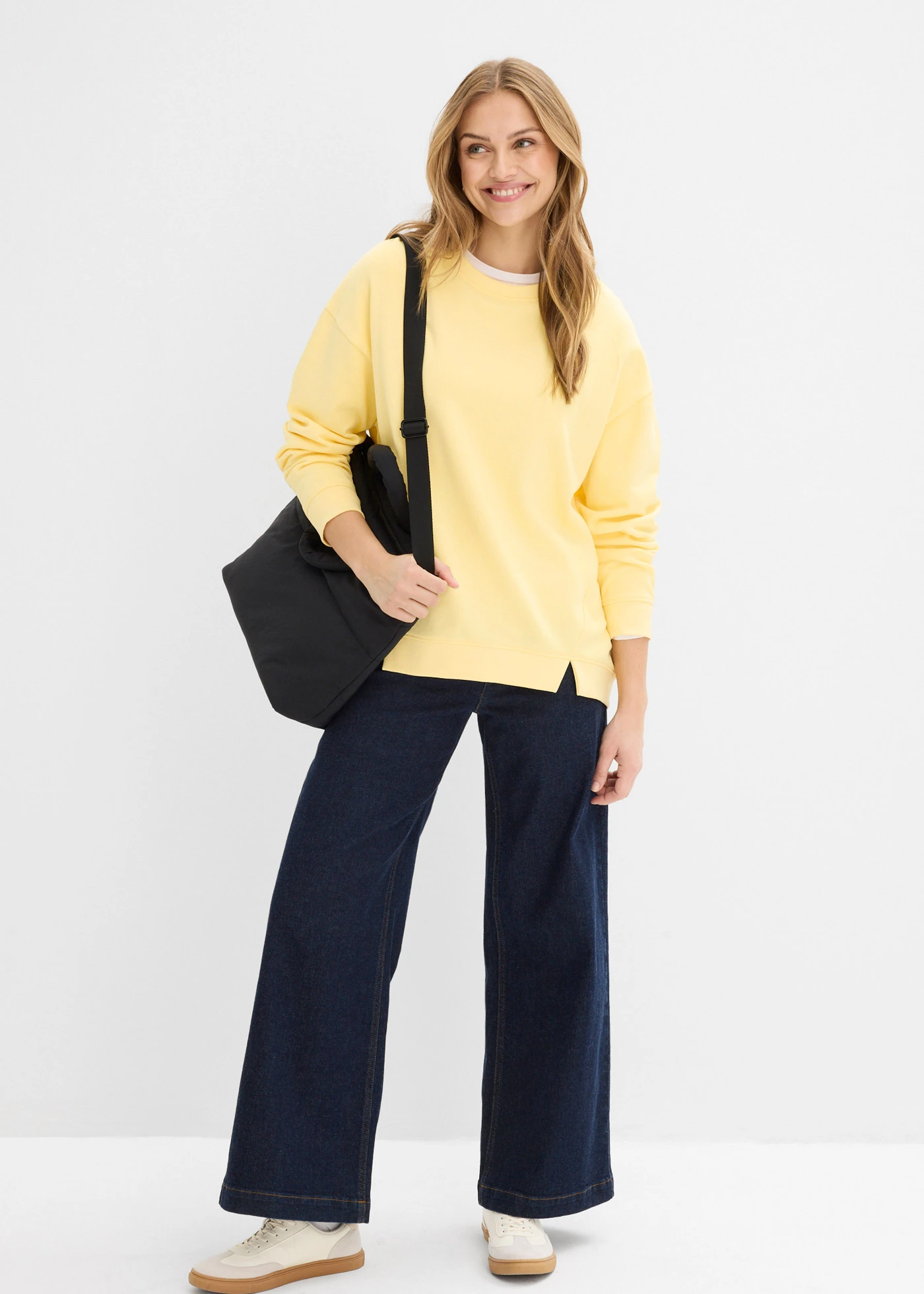 Bluză casual oversize • galben deschis • magazin bonprix