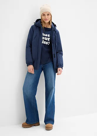 Waterafstotende outdoor jas, Kleur: donkerblauw