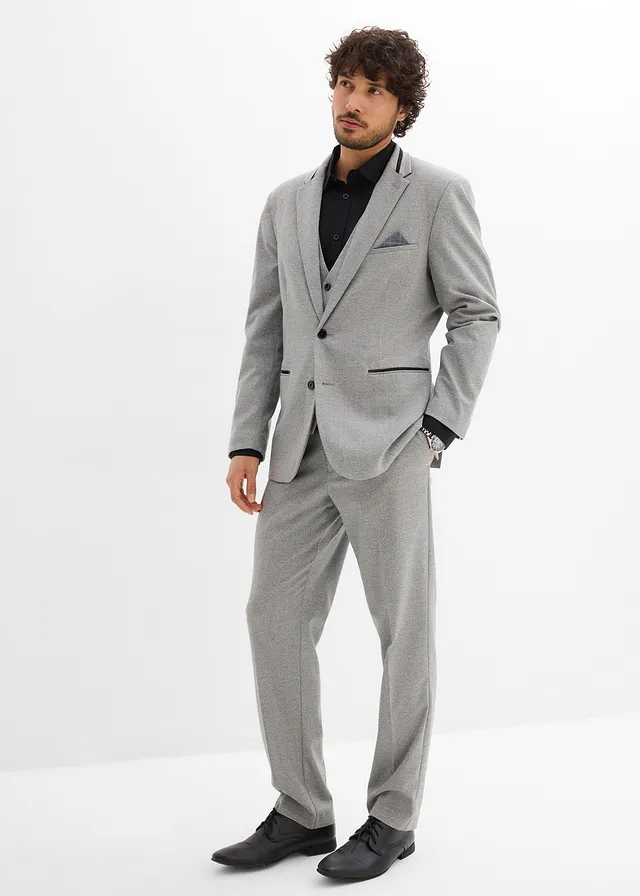 Pak met gilet, regular fit (3-dlg. set)
