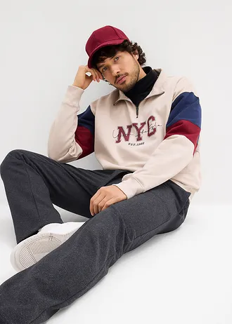 Joggingbroek, regular fit • antraciet gemêleerd • bonprix online shop