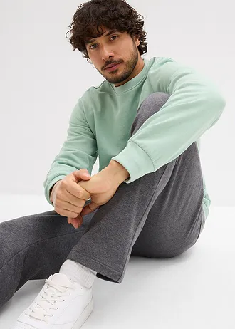 Joggingové nohavice s praktickými vreckami na zips • sivá melírovaná • obchod bonprix