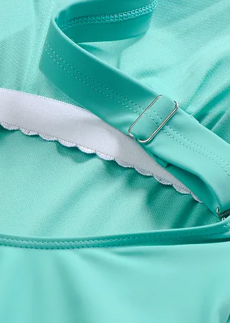 Maillot 1 pièce à coutures décoratives • turquoise • Boutique bonprix