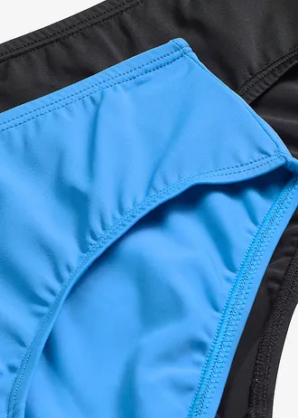 Lot de 2 bas de maillot • bleu acier + noir • Boutique bonprix