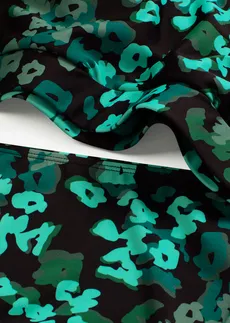 Bikini bustier (2 części) • czarno-zielony w kwiaty • sklep bonprix