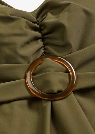 Dlhé tankiny (2-dielne) so širokými ramienkami • tmavoolivová • obchod bonprix