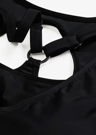 Tankini (ens. 3 pces) avec haut de maillot bandeau • noir • Boutique bonprix