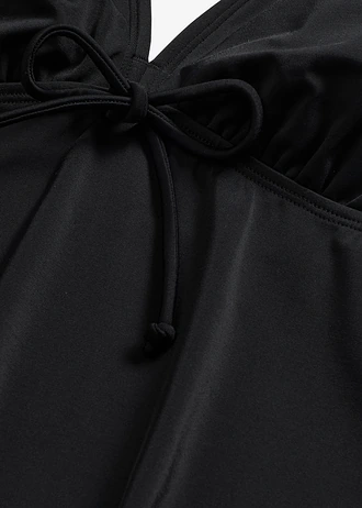 Tankini állítható vállpántokkal (2-részes szett) • fekete • bonprix áruház