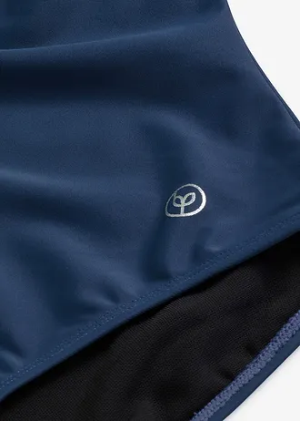 Corrigerend badpak met V-hals, medium corrigerend • diepblauw • bonprix online shop